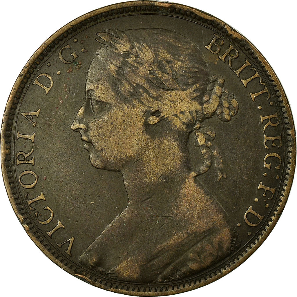 Coin, Great Britain, Victoria, Penny, 1889, VF(30-35), Bronze, KM:755