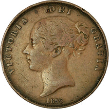 Coin, Great Britain, Victoria, Penny, 1855, VF(30-35), Copper, KM:739
