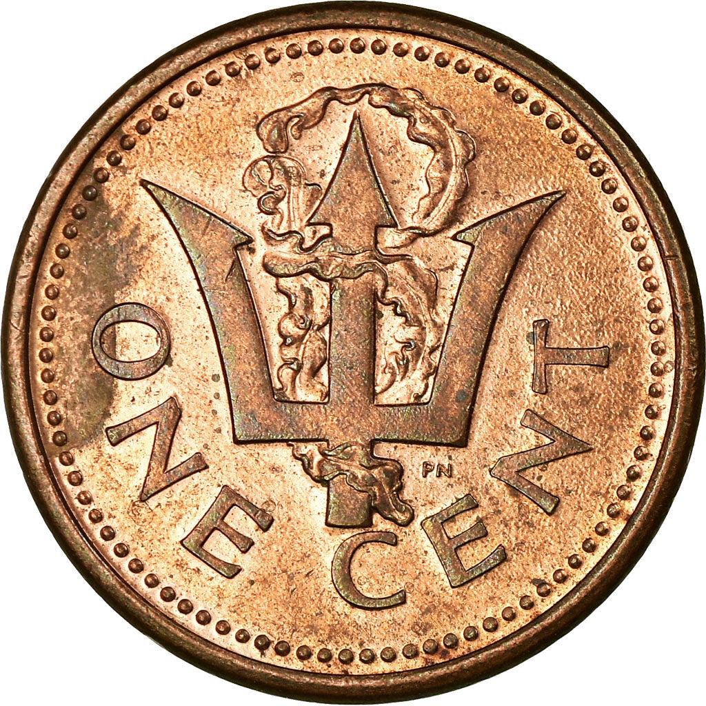 Coin, Barbados, Cent, 1991, Franklin Mint, VF(30-35), Bronze, KM:10
