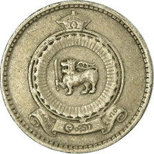 Coin, Ceylon, Elizabeth II, 25 Cents, 1965, VF(30-35), Copper-nickel, KM:131