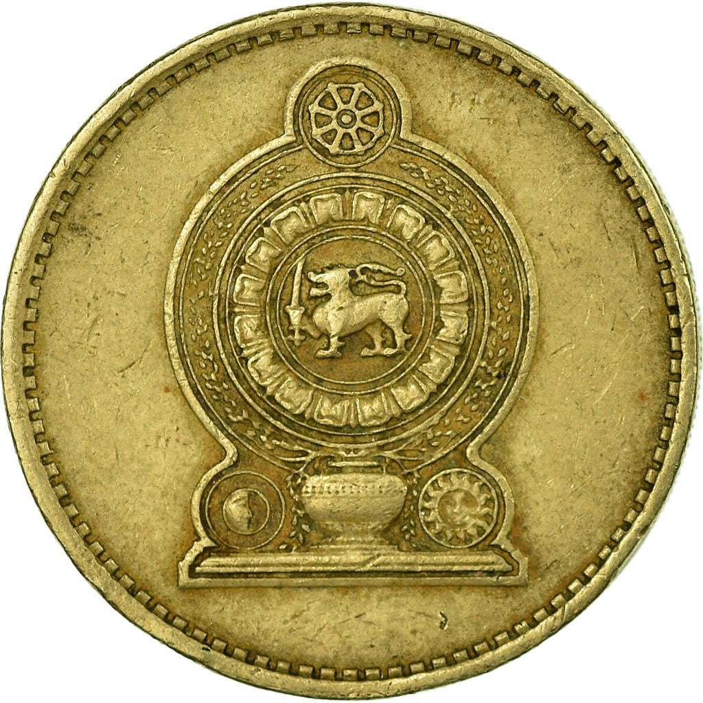 Coin, Sri Lanka, 5 Rupees, 1984, VF(30-35), Nickel-brass, KM:148.1