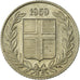 Coin, Iceland, 25 Aurar, 1959, EF(40-45), Copper-nickel, KM:11