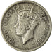 Coin, Mauritius, George VI, 1/4 Rupee, 1950, VF(30-35), Copper-nickel, KM:27