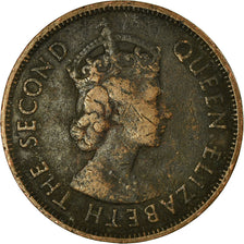 Coin, Mauritius, Elizabeth II, 5 Cents, 1963, VF(20-25), Bronze, KM:34