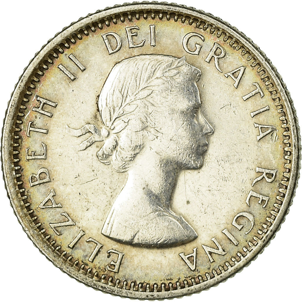 Moneta, Canada, Elizabeth II, 10 Cents, 1964, Royal Canadian Mint, Ottawa, MB