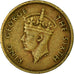 Coin, Hong Kong, George VI, 10 Cents, 1949, VF(30-35), Nickel-brass, KM:25