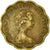 Moneta, Hong Kong, Elizabeth II, 20 Cents, 1975, VF(30-35), Mosiądz niklowy
