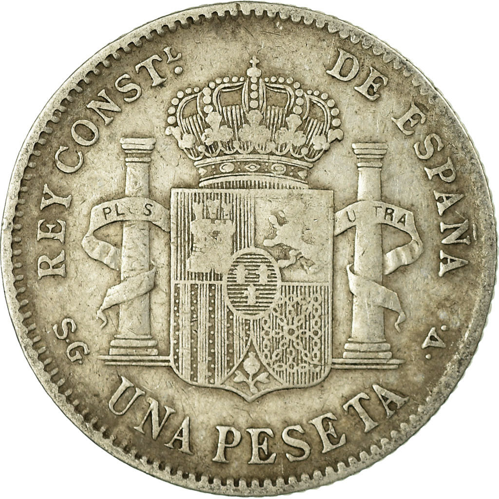 Monnaie, Espagne, Alfonso XIII, Peseta, 1899, Madrid, TB+, Argent, KM:706