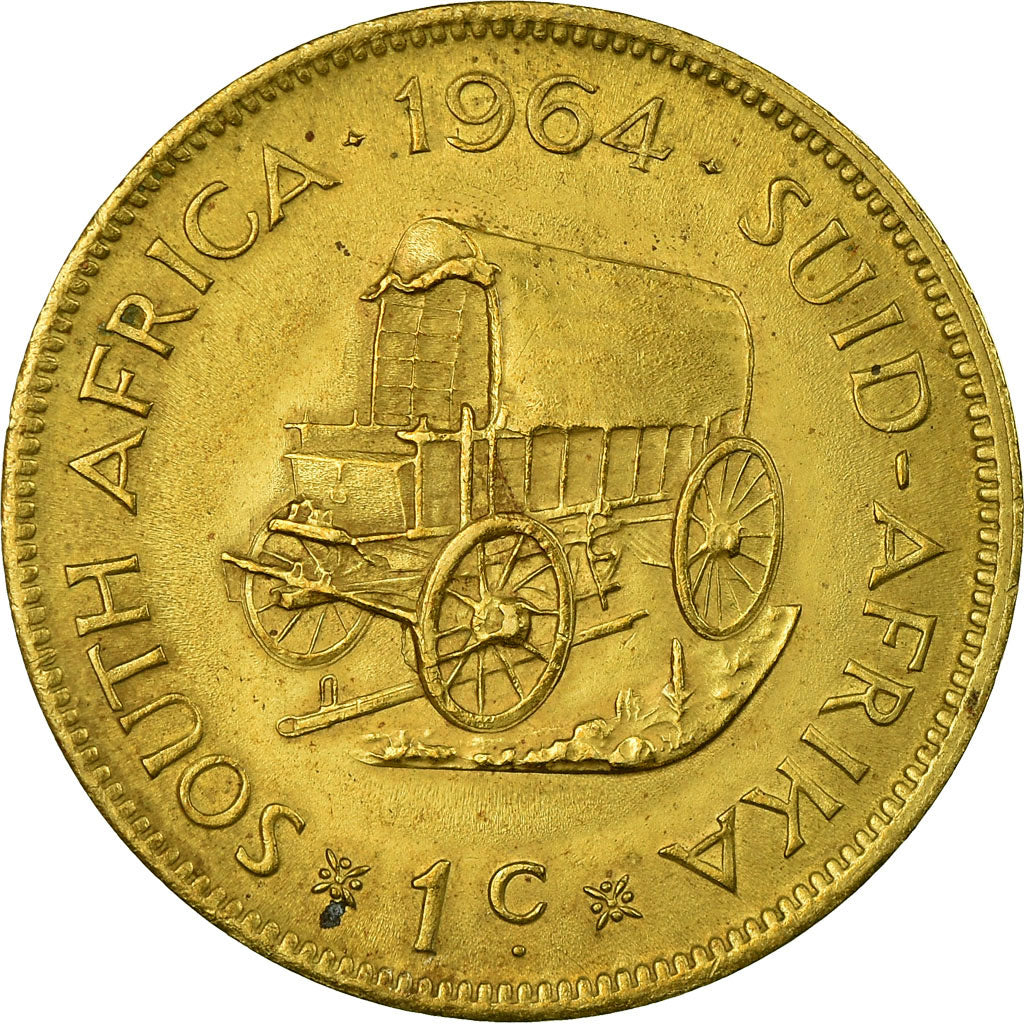 Coin, South Africa, Cent, 1964, VF(30-35), Brass, KM:57