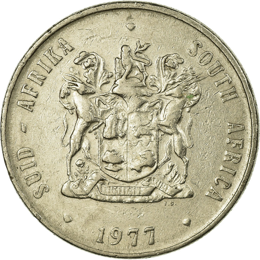 Coin, South Africa, Rand, 1977, VF(30-35), Nickel, KM:88a