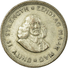 Coin, South Africa, 5 Cents, 1961, VF(30-35), Silver, KM:59