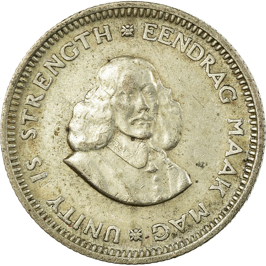 Coin, South Africa, 5 Cents, 1963, VF(30-35), Silver, KM:59