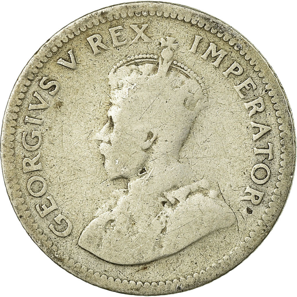Coin, South Africa, George V, 6 Pence, 1933, VF(30-35), Silver, KM:16.2