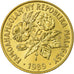 Moneda, Madagascar, 20 Francs, 4 Ariary, 1989, Paris, MBC, Aluminio - bronce