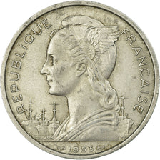 Coin, Madagascar, 5 Francs, 1953, Paris, EF(40-45), Aluminum, KM:5