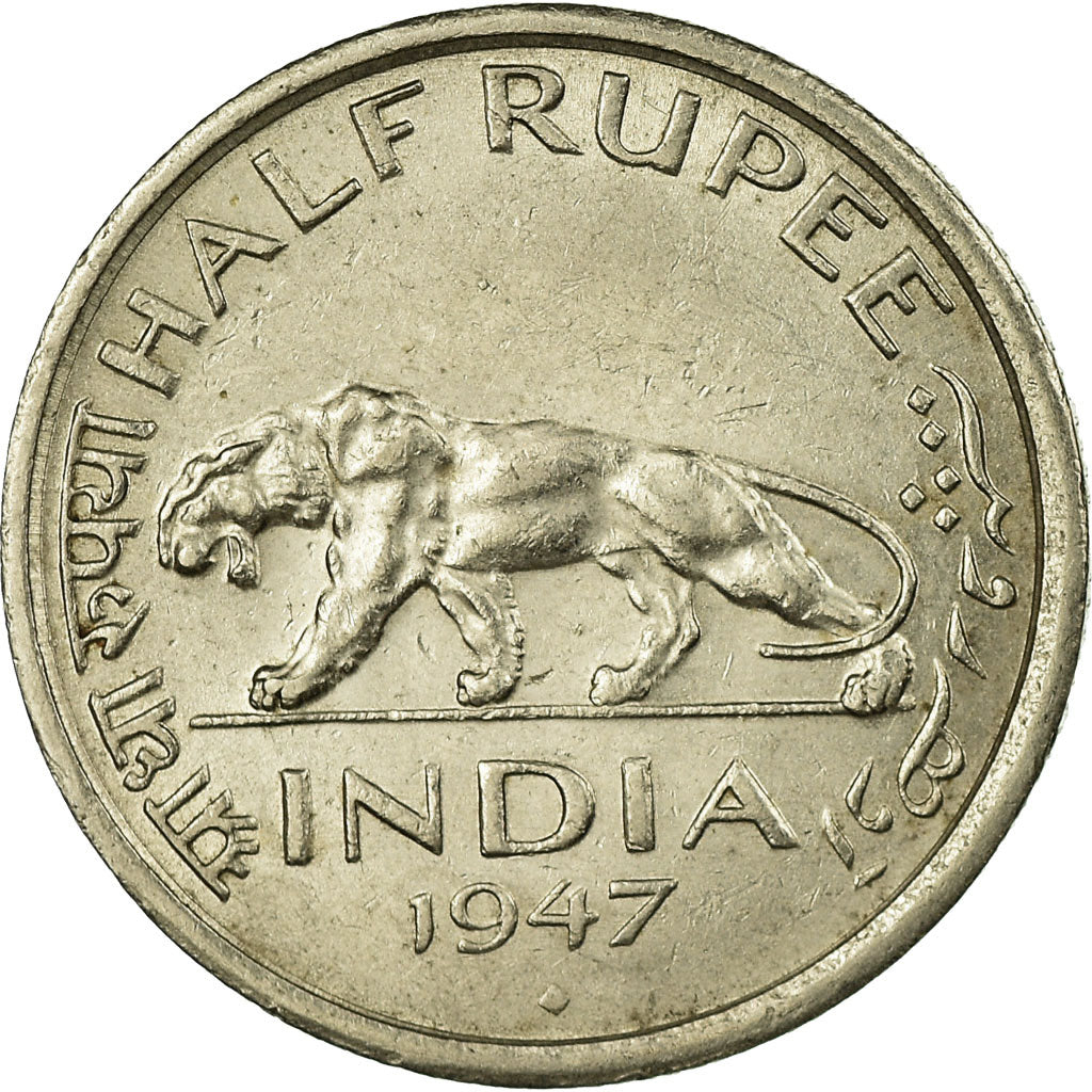 Moneta, REPUBBLICA DELL’INDIA, 1/2 Rupee, 1947, Mumbai, Bombay, BB