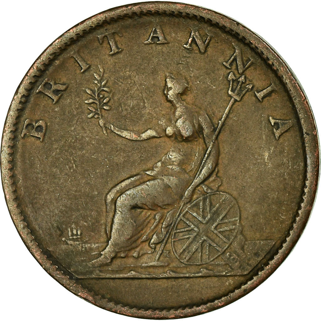 Coin, Great Britain, George III, 1/2 Penny, 1807, VF(30-35), Copper, KM:662