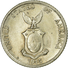 Moneta, Filipiny, 20 Centavos, 1945, EF(40-45), Srebro, KM:182