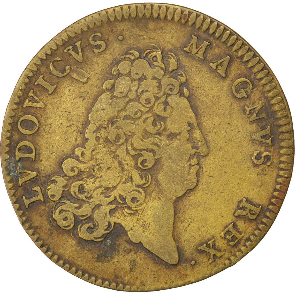 France, Royal, Token, VF(30-35), Copper, 32, Feuardent #5455, 4.30
