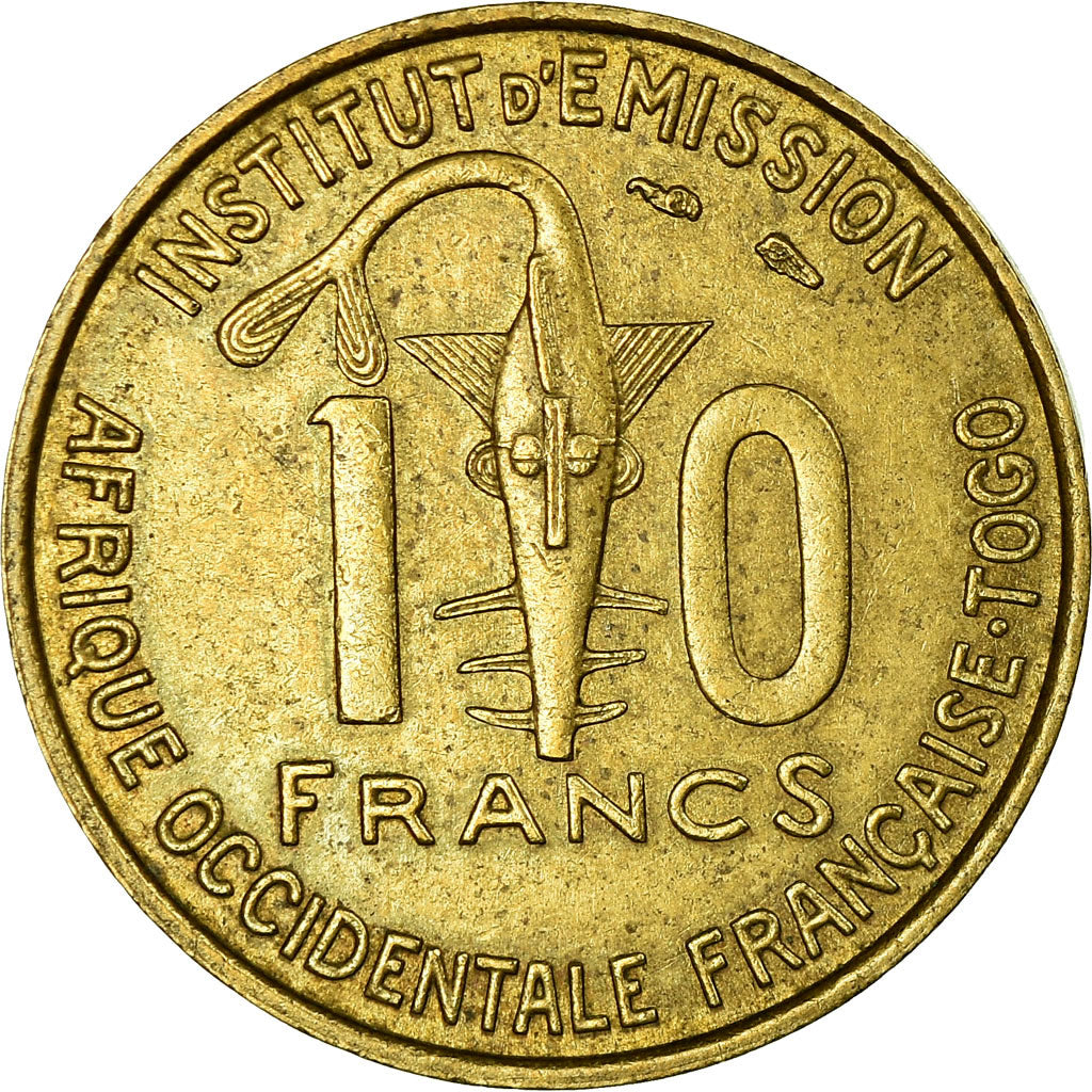 Munten, Frans West Afrika, 10 Francs, 1957, Paris, FR+, Aluminum-Bronze, KM:8
