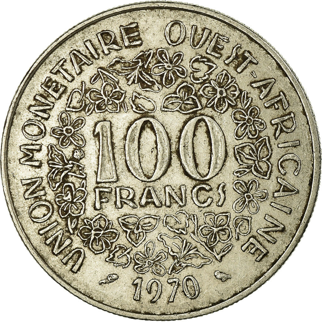 Coin, West African States, 100 Francs, 1970, Paris, VF(30-35), Nickel, KM:4