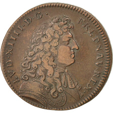 France, Royal, Token, AU(50-53), Copper, 27, Feuardent #10907, 7.00