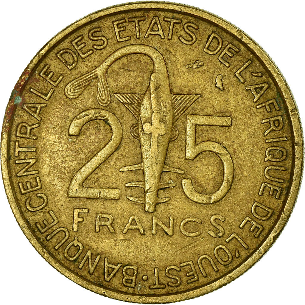 Moneta, Stati dell'Africa occidentale, 25 Francs, 1971, Paris, MB+