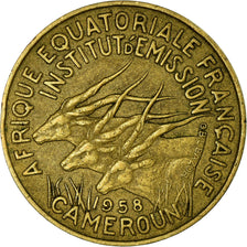 Coin, Cameroon, 10 Francs, 1958, Paris, VF(30-35), Aluminum-Bronze, KM:11