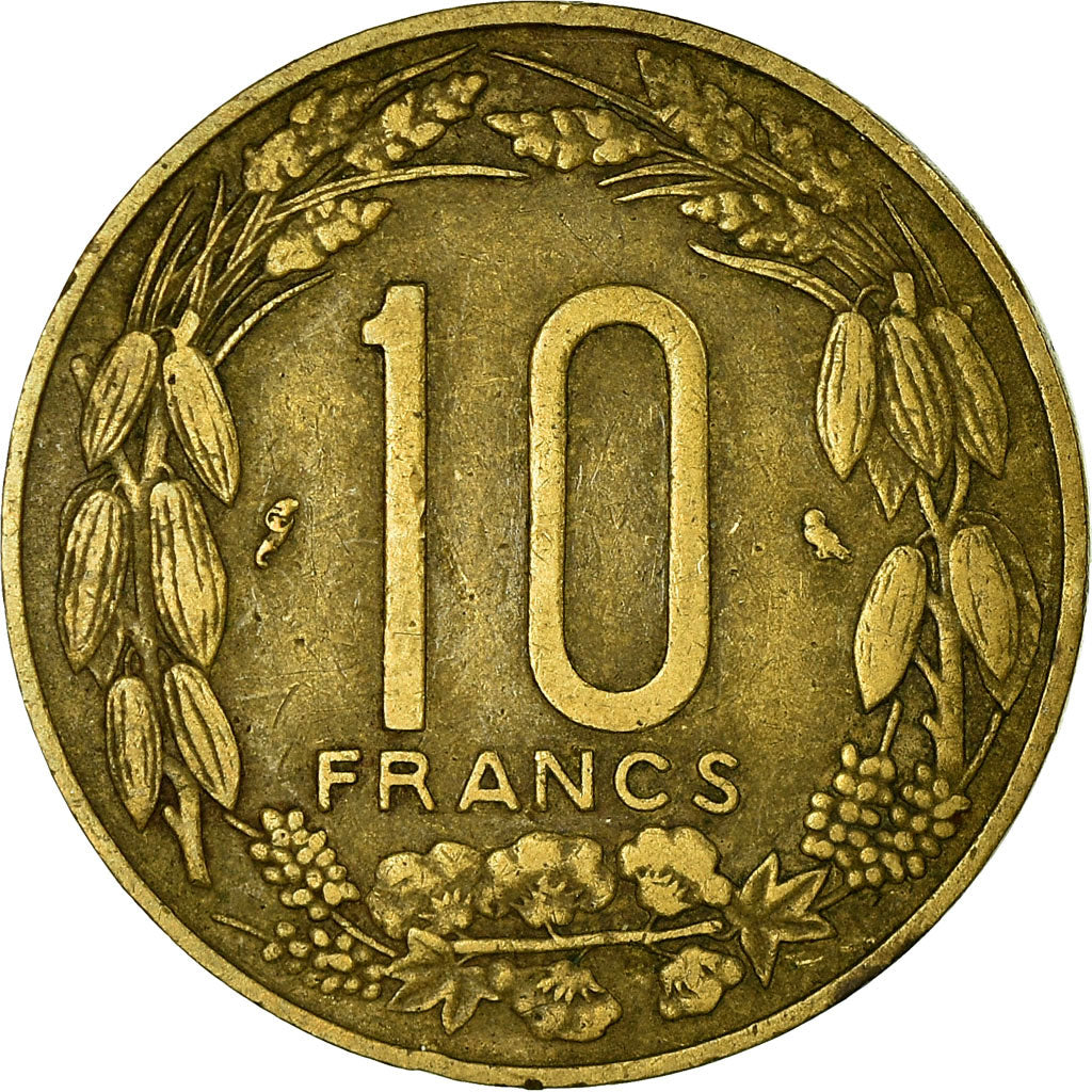 Coin, EQUATORIAL AFRICAN STATES, 10 Francs, 1962, Paris, VF(30-35)