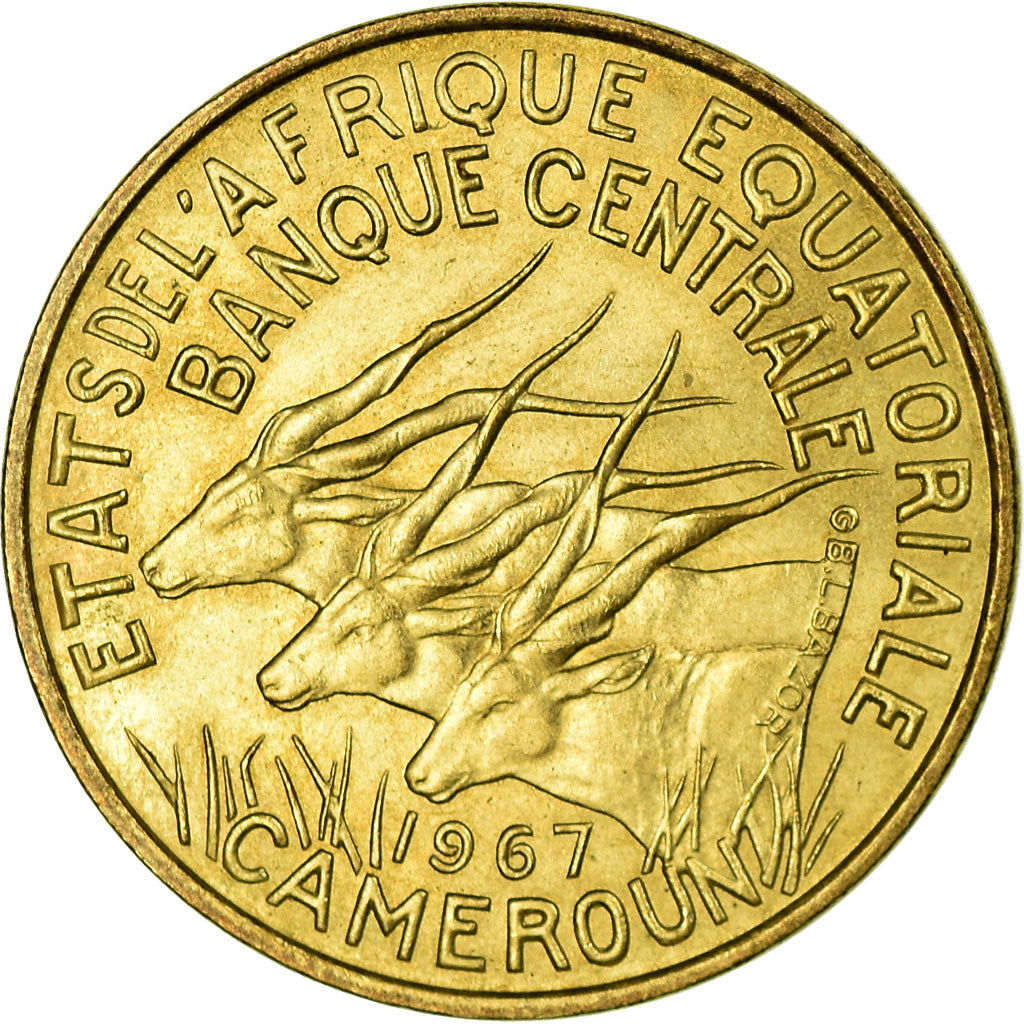 Coin, EQUATORIAL AFRICAN STATES, 10 Francs, 1967, Paris, EF(40-45)