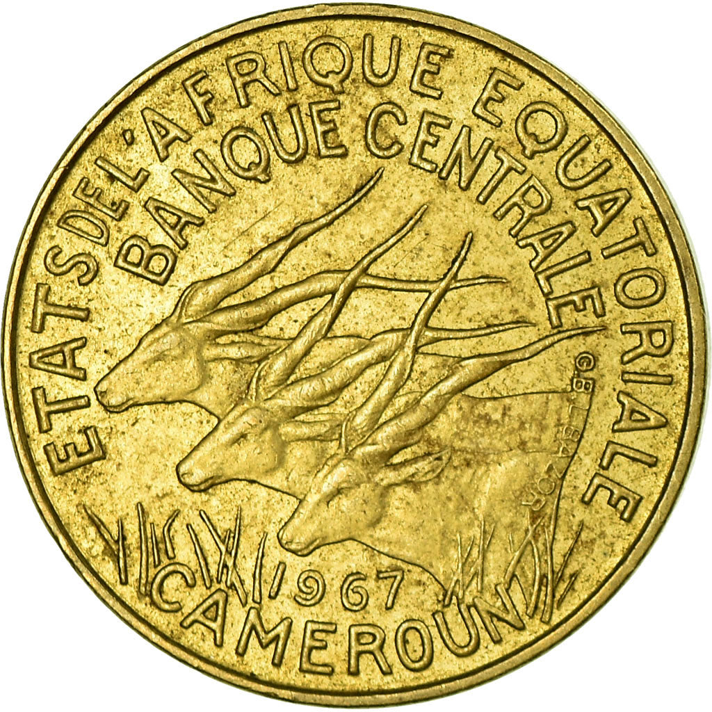 Coin, EQUATORIAL AFRICAN STATES, 5 Francs, 1967, Paris, VF(30-35)