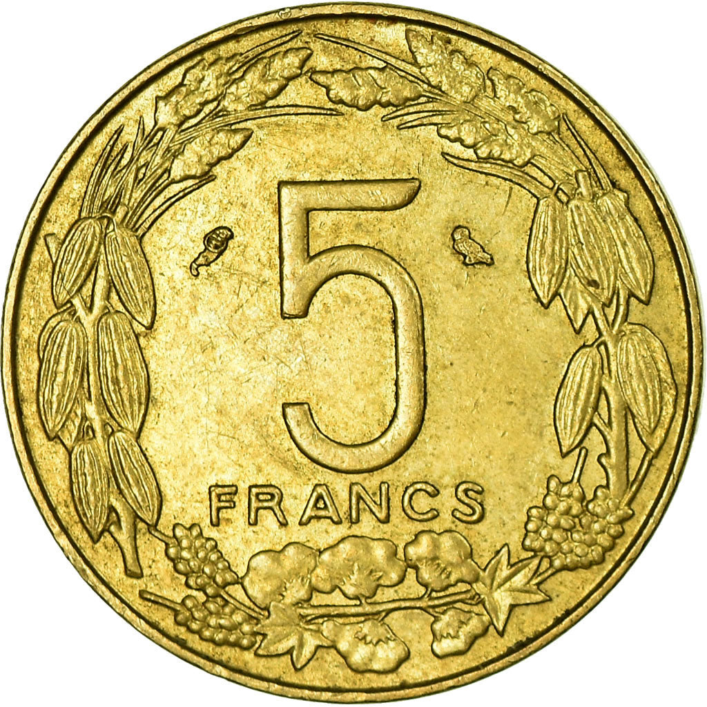 Coin, EQUATORIAL AFRICAN STATES, 5 Francs, 1967, Paris, VF(30-35)