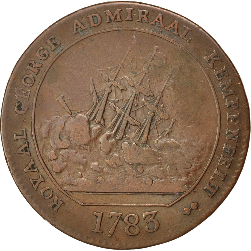 France, Token, Bataille de Gibraltar, Naufrage du Royal Georges, 1783