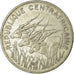 Monnaie, République Centrafricaine, 100 Francs, 1972, Paris, TTB, Nickel, KM:6