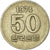Moeda, COREIA - SUL, 50 Won, 1974, VF(30-35), Cobre-Níquel-Zinco, KM:20