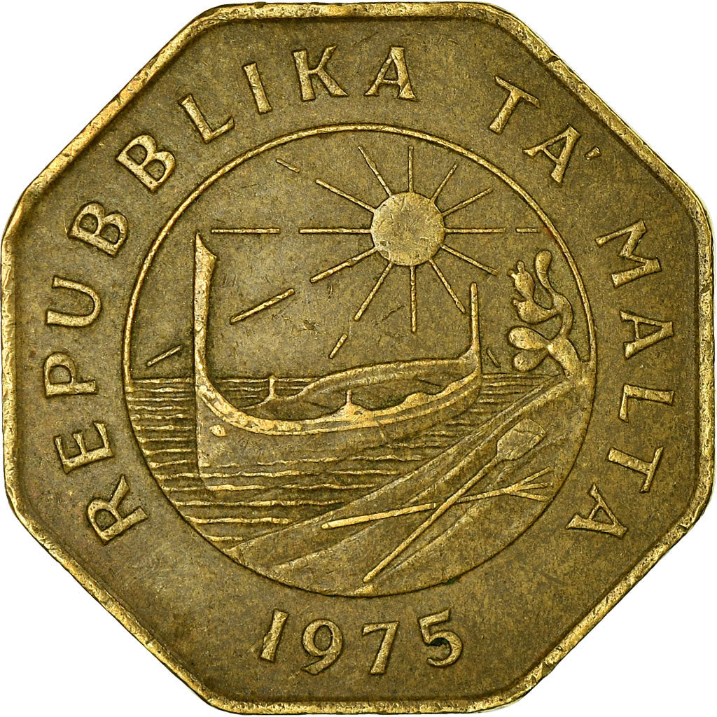 Monnaie, Malte, 25 Cents, 1975, British Royal Mint, TB+, Laiton, KM:29