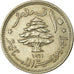 Coin, Lebanon, 10 Piastres, 1961, EF(40-45), Copper-nickel, KM:24