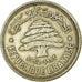 Coin, Lebanon, 50 Piastres, 1952, Utrecht, VF(20-25), Silver, KM:17