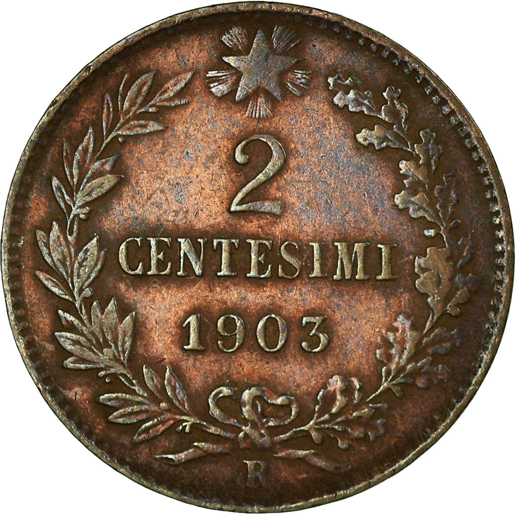 Monnaie, Italie, Vittorio Emanuele III, 2 Centesimi, 1903, Rome, TB+, Bronze