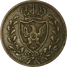 Monnaie, États italiens, SARDINIA, Carlo Felice, Centesimo, 1826, Genoa, TB+