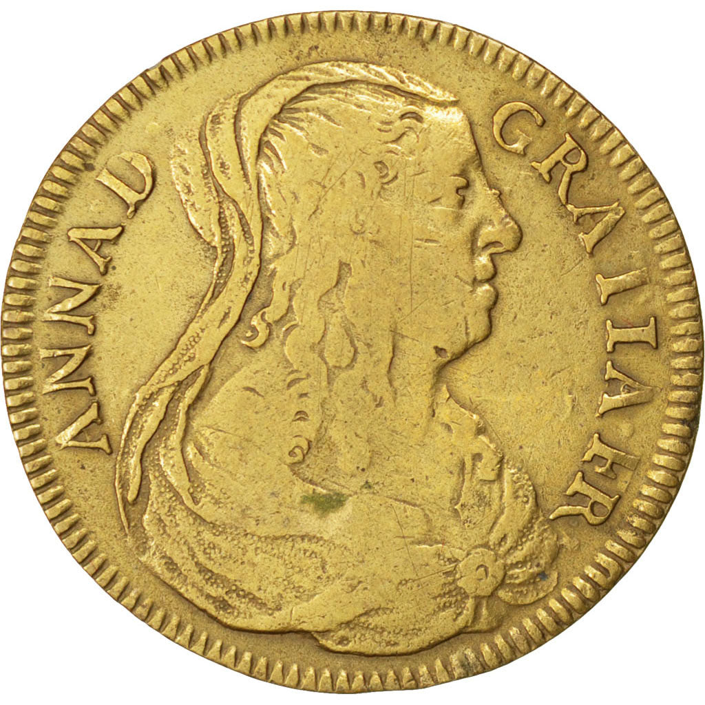 France, Royal, Token, EF(40-45), Copper, 27, 6.00