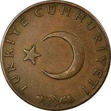 Coin, Turkey, 10 Kurus, 1959, VF(30-35), Bronze, KM:891.1