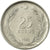 Moneta, Turcja, 25 Kurus, 1961, EF(40-45), Stal nierdzewna, KM:892.2