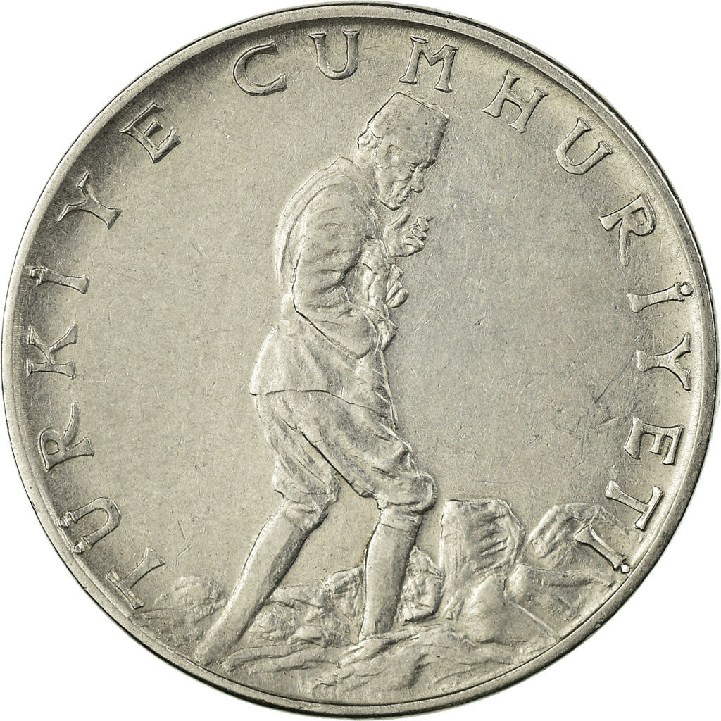 Coin, Turkey, 2-1/2 Lira, 1960, EF(40-45), Stainless Steel, KM:893.1
