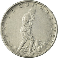 Coin, Turkey, 2-1/2 Lira, 1960, EF(40-45), Stainless Steel, KM:893.1