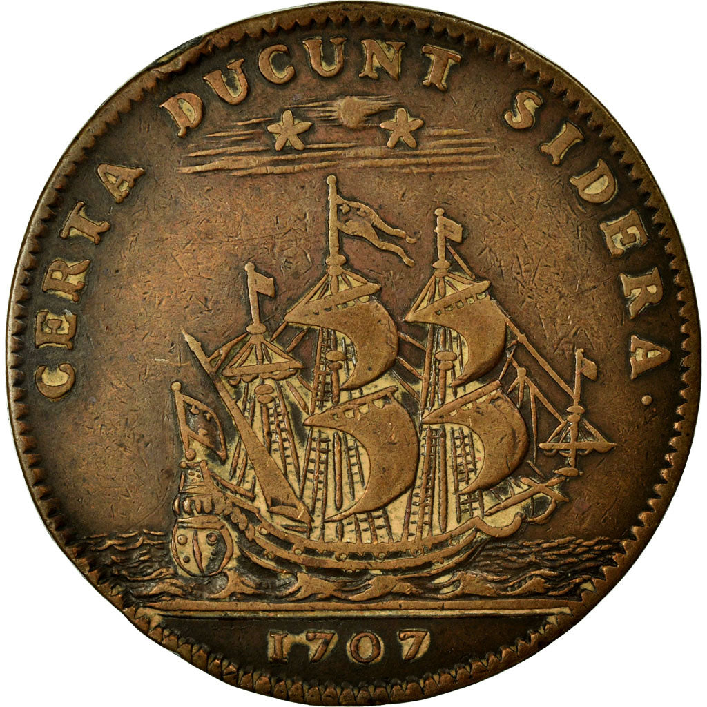 France, Token, Royal, EF(40-45), Copper