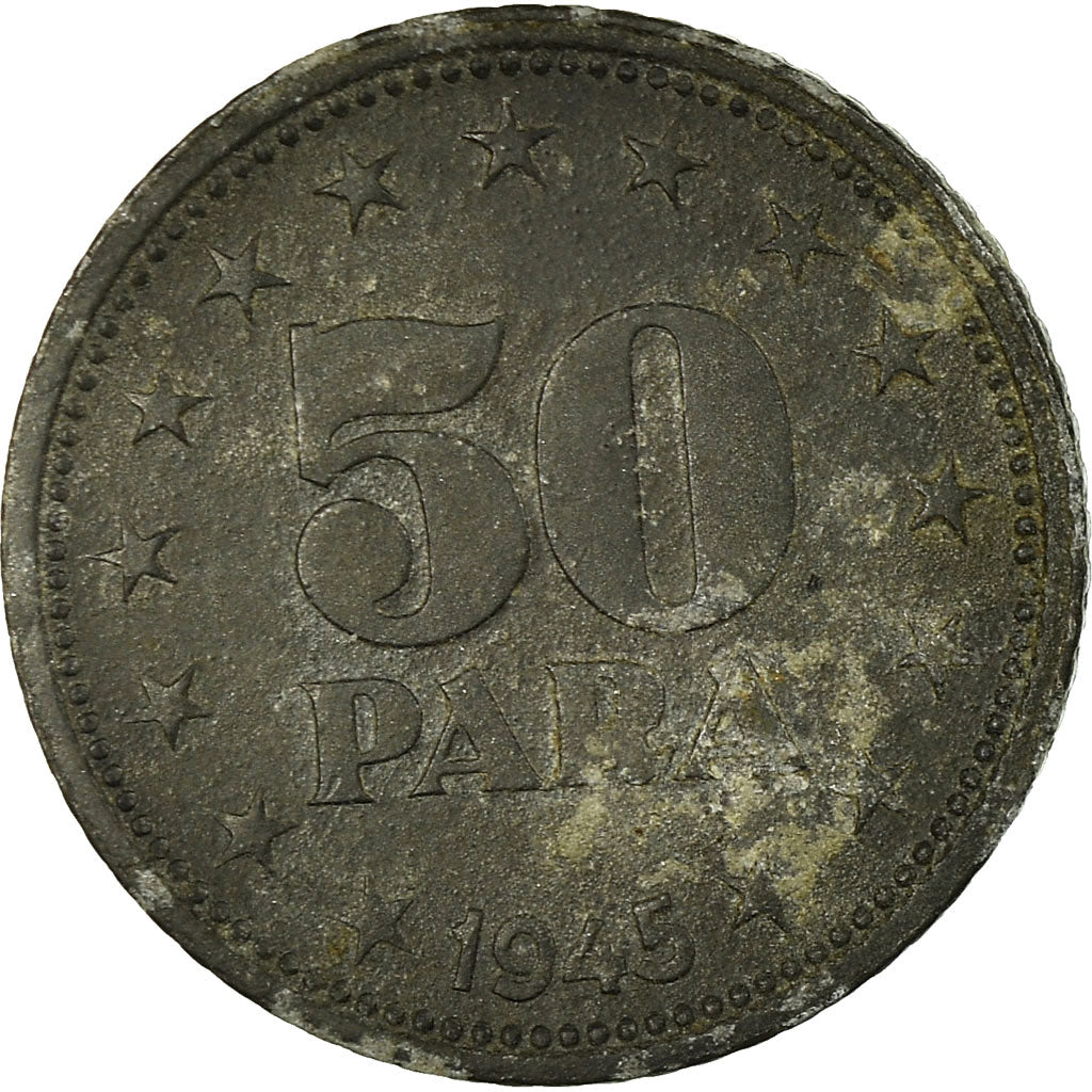 Coin, Yugoslavia, 50 Para, 1945, VF(30-35), Zinc, KM:25