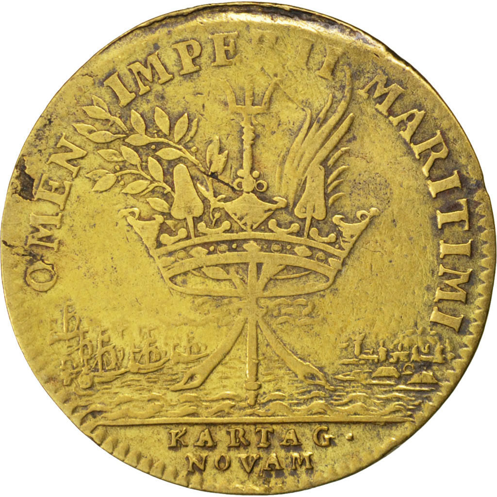 Louis XIV, Galères Royales, Défaite espagnole à Carthagène en Colombie, Jeton, F