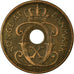 Coin, Denmark, Christian X, 5 Öre, 1932, Copenhagen, VF(30-35), Bronze