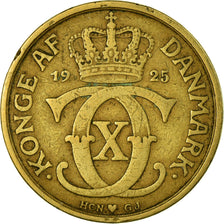 Monnaie, Danemark, Christian X, Krone, 1925, Copenhagen, TB+, Aluminum-Bronze